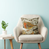 スコットランドの雪のクリスマスロビン クッション (椅子)