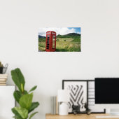 スコットランドの電話ブース ポスター (ホームオフィス)