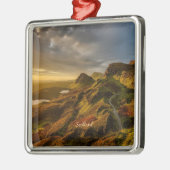 スコットランドの風景写真 メタルオーナメント (左)