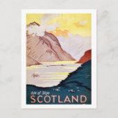 スコットランドの風景、ヴィンテージ旅行はがき ポストカード (正面)