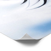 スコットランドの高地の牛のかわいい毛むくじゃらの冬の帽子 ポスター (角)