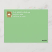 スコットランドの高地の牛の赤ちゃんシャワー ポストカード (裏面)