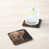 スコットランドの高地の牛'ヘンリー'コースターセット6 コースター (右側)