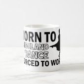 スコットランドの高地の踊りのデザイン コーヒーマグカップ (中央)