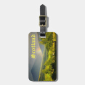 スコットランドの高地カスタマイズ可能な旅行荷物のラベル ラゲッジタグ (正面縦)