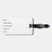 スコットランドの高地カスタマイズ可能な旅行荷物のラベル ラゲッジタグ (裏面横)