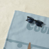 スコットランドの高地牛の牛のグラフィックパーソナライズされた ビーチタオル (インサイチュ)