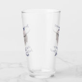 スコットランドの高地牛を愛するちょうど女の子 タンブラーグラス (右)