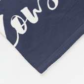 スコットランドの高地牛を愛するちょうど女の子 フリースブランケット (角)