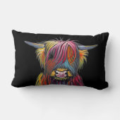 スコットランドの高地牛「Shirley M著BRaVEHEaRT 2' ランバークッション (裏面)