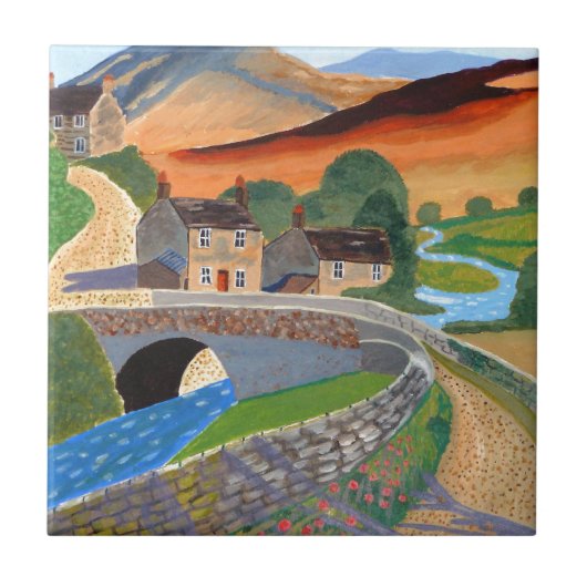 スコットランドの高地 タイル (正面)