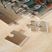 スコットランドの魅力的な風笛吹奏者 ジグソーパズル (側面)