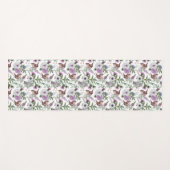 スコットランドの鳥花とアザミ ヨガマット (正面(横))