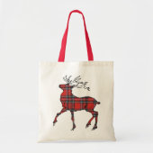 スコットランドの(王室のなステュワートの)タータンチェックの雄鹿のトートバッグ トートバッグ (正面)