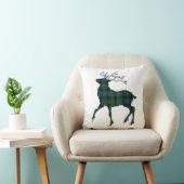 スコットランドの(Glenalmondの)タータンチェックの雄鹿の投球 クッション (椅子)