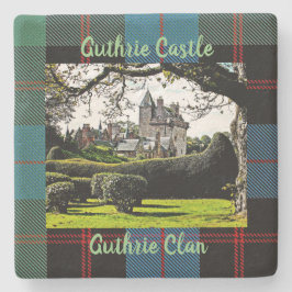 スコットランドのGuthrie城 – Guthrieクランおもしろいコースター ストーンコースター