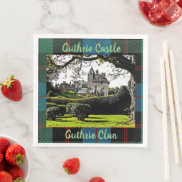 スコットランドのGuthrie Castle-Guthrie Clanおもしろいナプキン