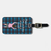 スコットランドのjeely `の部分の」子供 ラゲッジタグ (正面横)