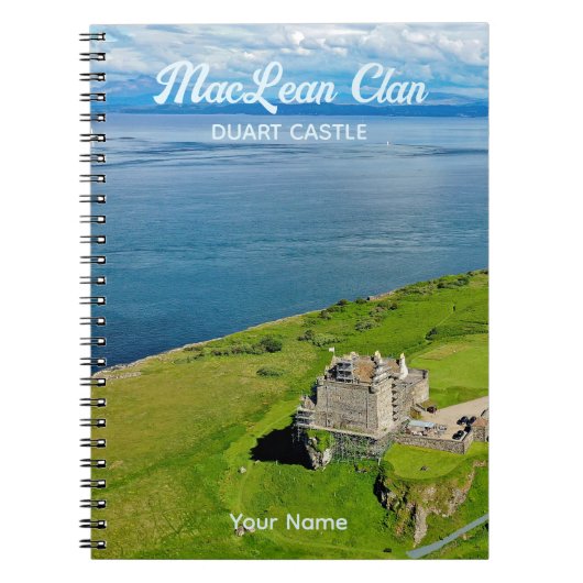 スコットランドのMacLean Clan Duart Castle写真 ノートブック (正面)