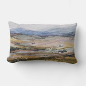 スコットランドは山と羊を見る ランバークッション (正面)