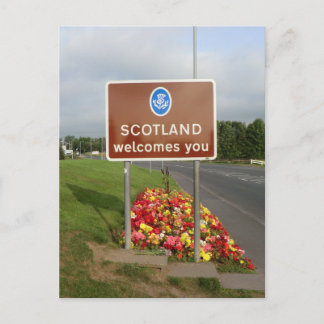 スコットランドへようこそ – Anglo-Scotish 縁ど Sign ポストカード