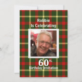 スコットランドをテーマにしたお祝いパーティの招待状 招待状 (正面)
