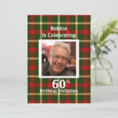 スコットランドをテーマにしたお祝いパーティの招待状 招待状 (スタンド正面)