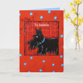 スコットランドをテーマにした父の日のカード カード (黄色い花)