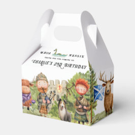 スコットランドをテーマにした誕生日パーティー フェイバーボックス