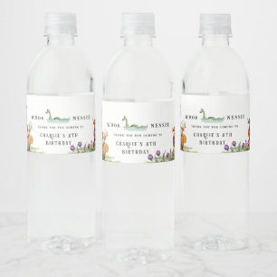 スコットランドをテーマにした誕生日パーティー ペットボトルラベル