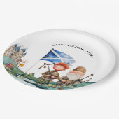 スコットランドをテーマにした誕生日パーティー ペーパープレート (アングル)