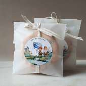 スコットランドをテーマにした誕生日パーティー ラウンドシール