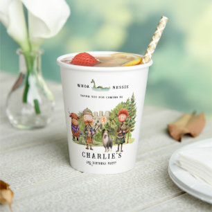 スコットランドをテーマにした誕生日パーティー 紙コップ