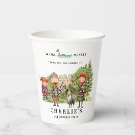 スコットランドをテーマにした誕生日パーティー 紙コップ