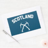 スコットランドアイス登山 長方形シール (封筒)