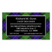 スコットランドアクセントクランタータンチェック マグネット名刺 (正面)