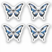 スコットランドアゲハチョウバタフライ国旗 シール (正面)