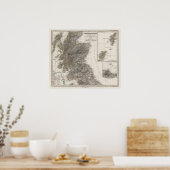 スコットランドアトラスの地図2 ポスター (キッチン)