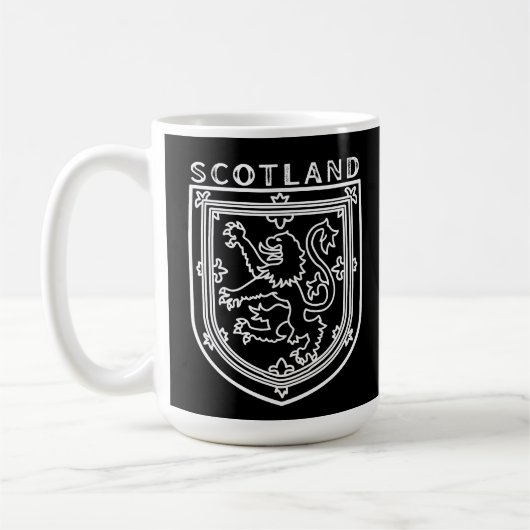 スコットランドインスパイア伝統クレスト コーヒーマグカップ (左)