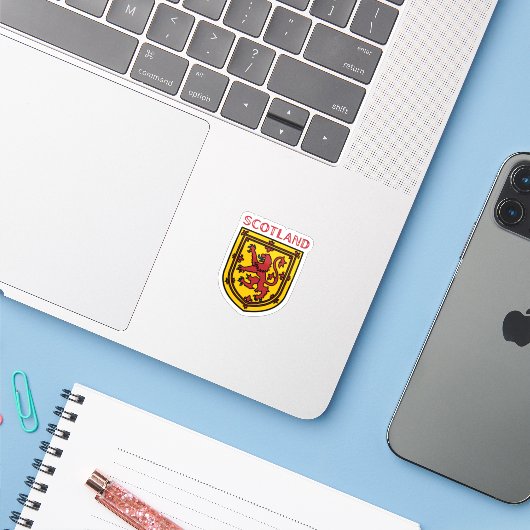 スコットランドインスパイア伝統クレスト シール (ノートパソコンとiPhone)