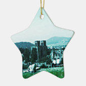 スコットランドインバーネスの城の芸術のスナップ38784のjGibney セラミックオーナメント (左)