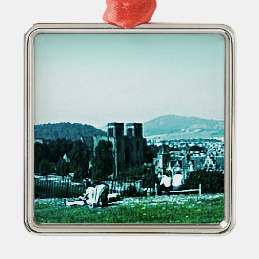 スコットランドインバーネスの城の芸術のスナップ38784のjGibney メタルオーナメント (正面)