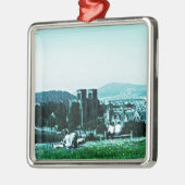 スコットランドインバーネスの城の芸術のスナップ38784のjGibney メタルオーナメント (左)