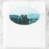 スコットランドインヴァネスキャッスルアートスナップ–38784 jGibney 楕円形シール (バッグ)