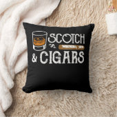 スコットランドウィスキーのシガーの衣類のおもしろいなギフト クッション (ブランケット)