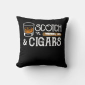 スコットランドウィスキーのシガーの衣類のおもしろいなギフト クッション (正面)