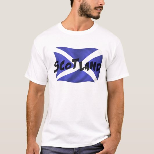 スコットランドウェーブフラグ Tシャツ (正面)
