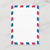 スコットランドエアメール護衛/座席カー結婚ドの プレイスカード (裏面)