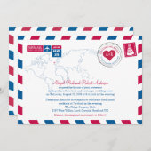 スコットランドエアメール | ウェディング 招待状 (正面/裏面)