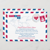 スコットランドエアメール，グラスゴー|結婚’s 招待状 (正面/裏面)